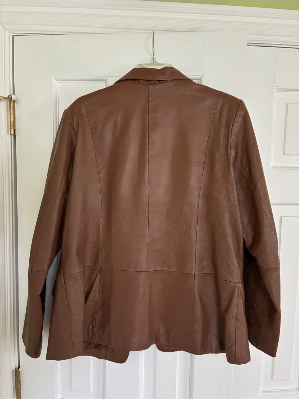 Vintage Chadwicks Brown Leather Blazer Jacket - Picture 3 of 8